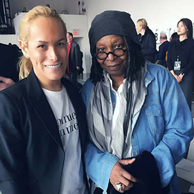 Jerry Lopez and Whoopi Goldberg