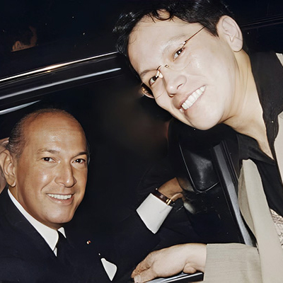 Oscar de la Renta and Jerry Lopez